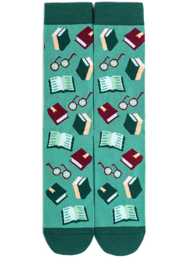 Lavley Book and Reading Socks for Adults - Funny Gifts for Reader - Unisex for Men and Women, One Size (US, Alpha, One Size, Regular, Regular, Do Not Disturb I'm Reading) - Image 3